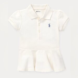 Ralph Lauren Girls White Polo Peplum Top – Size 4T